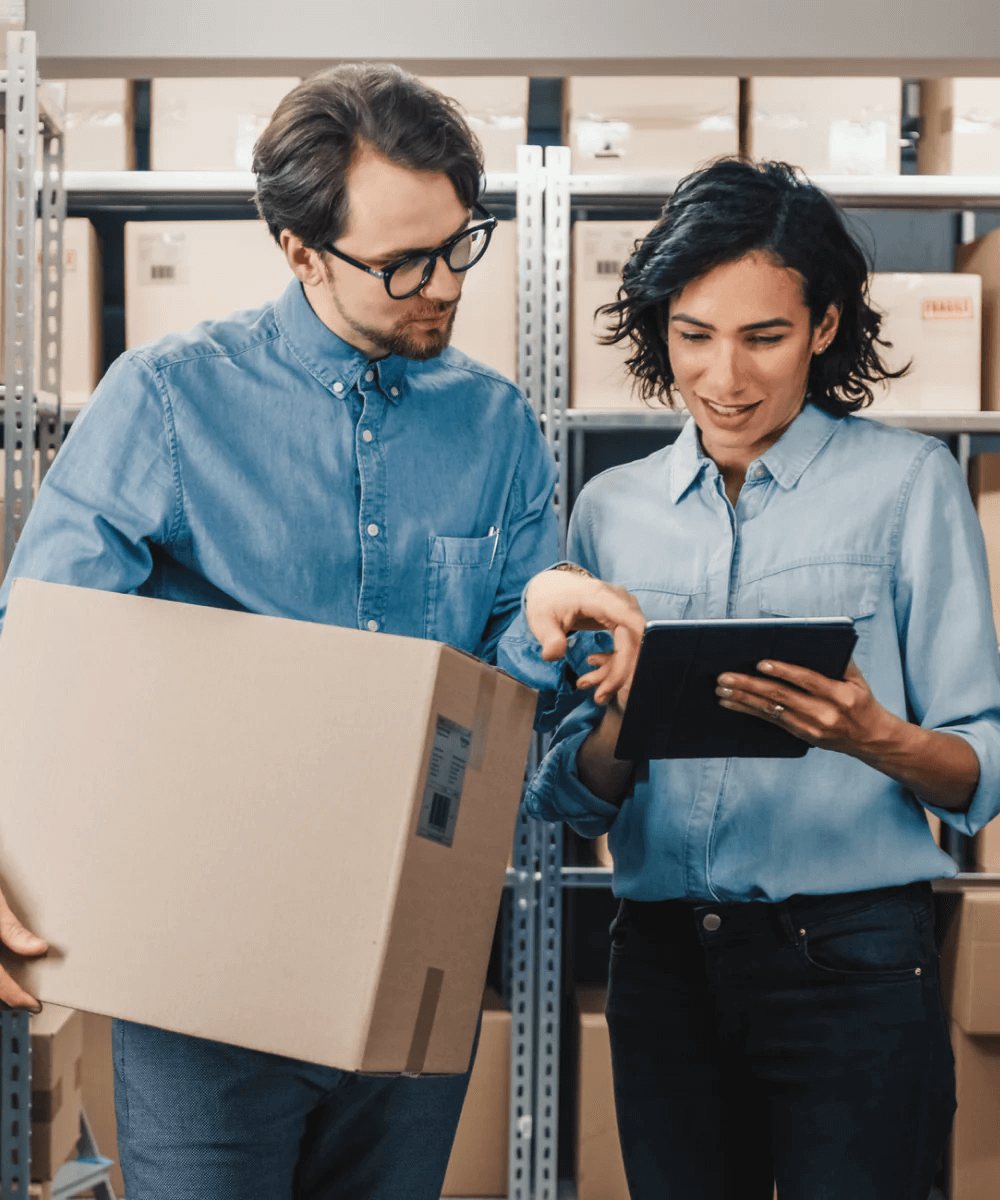 couple working with tablet